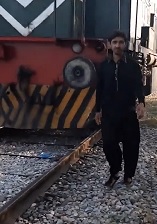 Stupid Tik Tok Making Moron too Close to Train Tracks