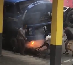 Trucker's Not a Mechanic... Fries to Death Trying to Fix his Ride.