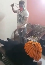 Pimp Tortures His Orange Haired Hooker.