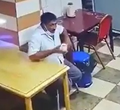 Lonely Dude Takes His Last Sip of Coffee