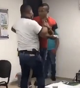 Cop Nearly Breaks Mans Neck for not Wearing a Mask.