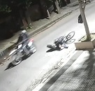Dude on Bicycle Executed by Assassins' on Motorcycle