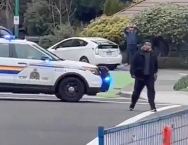 Witness Video Shows Police Takedown of Alleged Suspect Accused in North Vancouver Mass Stabbing
