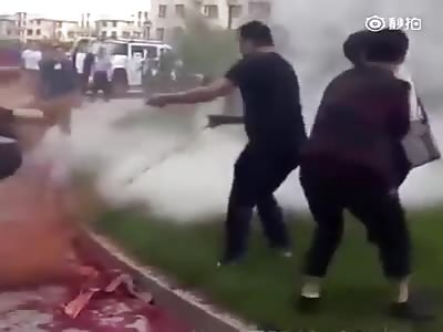 A New Way To Die In China: Death by Fire Extinguisher 