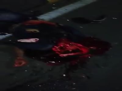 Biker head shattered in accident