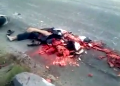 Motorcyclist completely crushed in accident