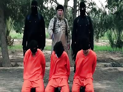 New ISIS Execution Of 3 Prisoners In Wilayat al Furat , Euphrates Province 