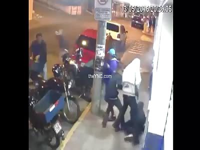 Short Video of Man being Executed Point Blank on a Sidewalk