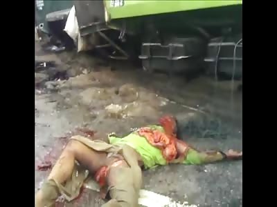 Man Crushed By A Truck