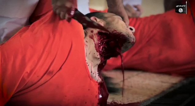 ISIS Releases English Version of Execution Video Where â€˜US Spiesâ€™ are Hung From Meat Hooks .