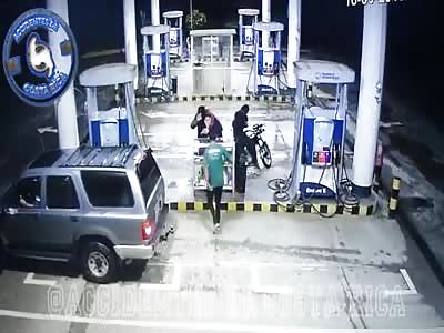 Assault on a fuel station