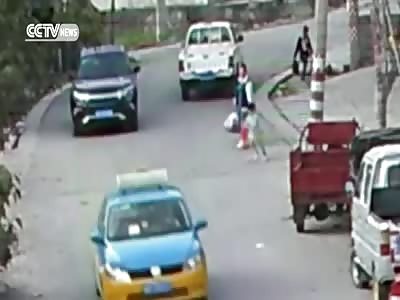 SHOCKING: LITTLE GIRL IS RUN OVER BY SUV