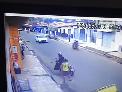 MAN RUN OVER BY MOTORCYCLE 