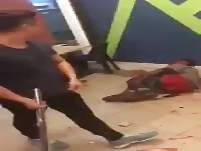 THIEF SUFFERS BRUTAL BEATING