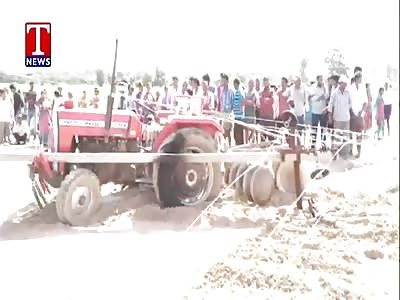 FARMER AND TRACTOR DRIVER DIED DUE TO SHORT CIRCUIT