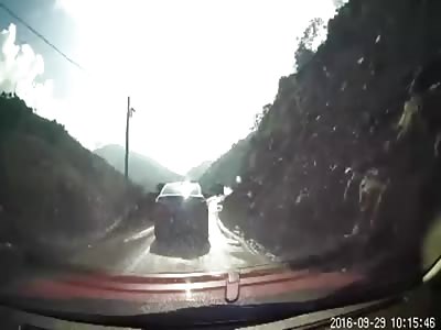CAR CRUSHED BY TANKER TRUCK
