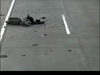 CAR AND SCOOTER HEAD-ON CRASH CAUGHT ON CAMERA