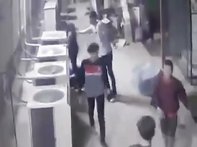 TEENAGER BEING BARBAROUSLLY BEATEN AND STABBED