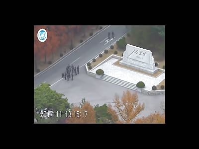 NORTH KOREAN SOLDIER ESCAPE AND SHOOTING (FULL VIDEO)