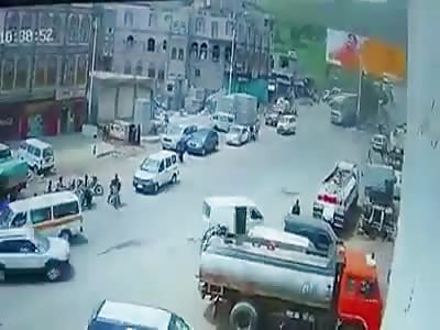 OUT OF CONTROL TRUCK CRASH