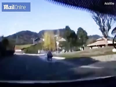 DRIVER FLYING OUT OF CAR DURING VIOLENT CRASH