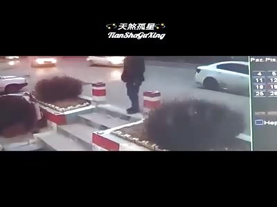MAN IS BRUTALLY HIT BY OUT OF CONTROL CAR