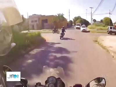 MOTORCYCLE PURSUIT ENDS IN SHOCKING ACCIDENT