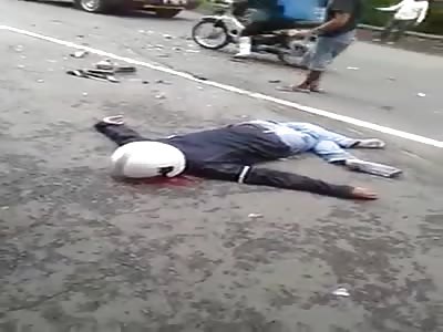 AFTERMATH OF MOTORCYCLE ACCIDENT
