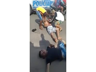 MOTORCYCLE ACCIDENT WITH AFTERMATH 