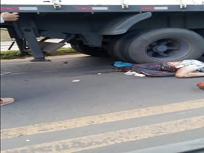 KILLED BY TRUCK