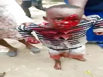 MAN BEATEN AFTER TRYING TO KIDNAP  BOY