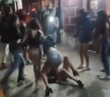 Slim Girl Gets Jumped By Pack Of Bitches 