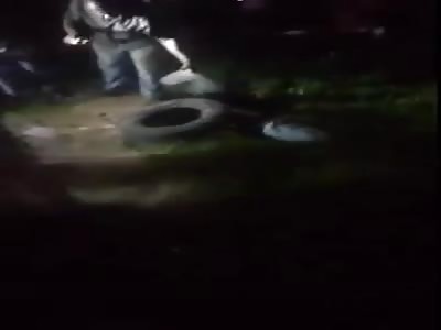 AFRICAN PUNISHMENT: TIRE AND FIRE