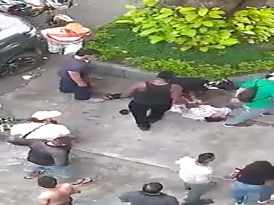 THIEF ALMOST KILLED BY ANGRY MOB