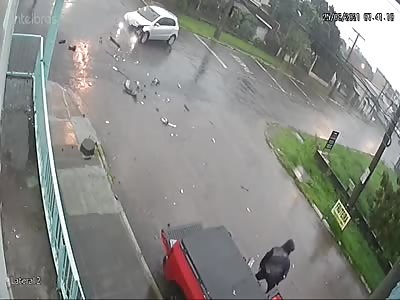 MAN BEING HIT BY CAR AND WALK WAY