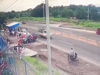 MOTORCYCLIST SENT TO FLY