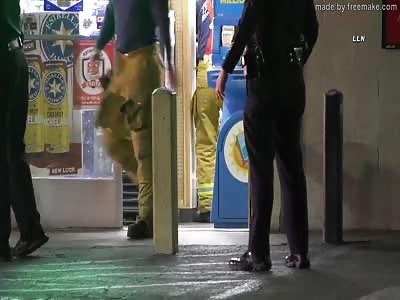LOS ANGELES - ONE PERSON WAS SHOT INSIDE OF A LIQUOR STORE