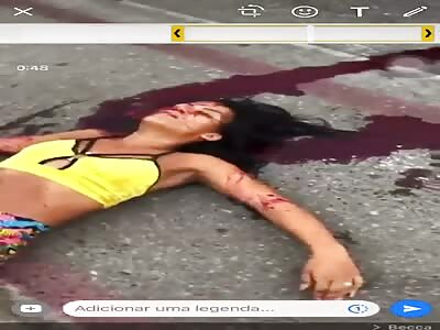 GIRL DYING IN THE STREET 