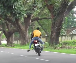  Indian man dies while performing stunt on his Motorbike.  