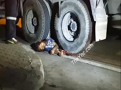 Man Crushed By Truck.