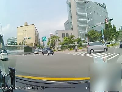Pedestrian run over by SUV.