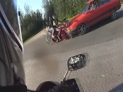 Brutal Motorbike Accident.