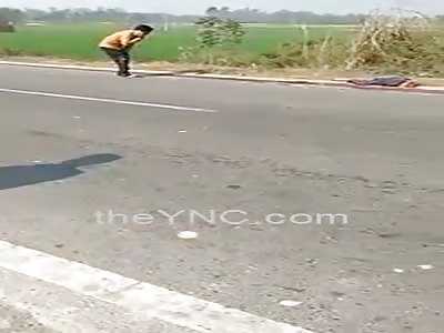 MAN IN 2 PIECES IN ACCIDENT