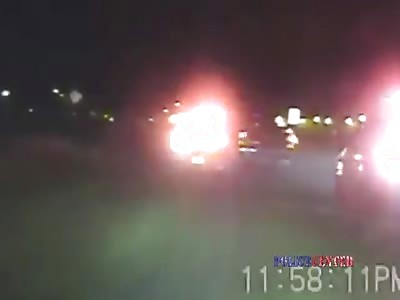 Officer Forgets Parking Brake Following Chase