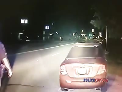 Dashcam Shows Bridgeport Cop Narrowly Avoid Intoxicated Driver