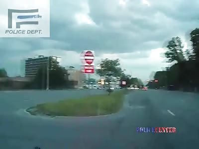 Citizen Rams Suspect to End Police Chase