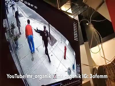 MR. Organik KNOCKS out a ROBBER THEN HELPS HIM Up
