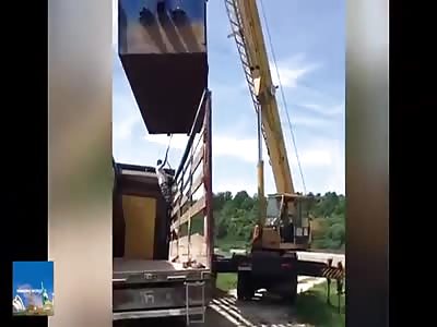 Horrific Moment Worker is Crushed to Death