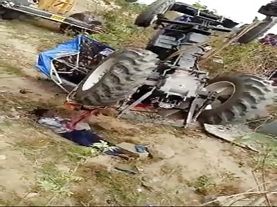 Man Crushed to Death by Tractor 