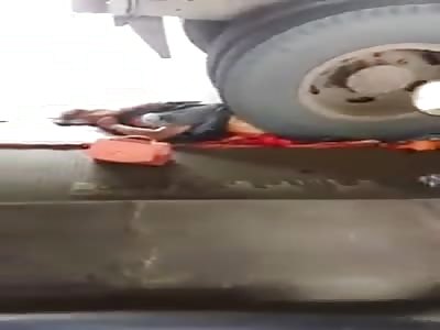 Man Crushed By Truck (Other Angle)